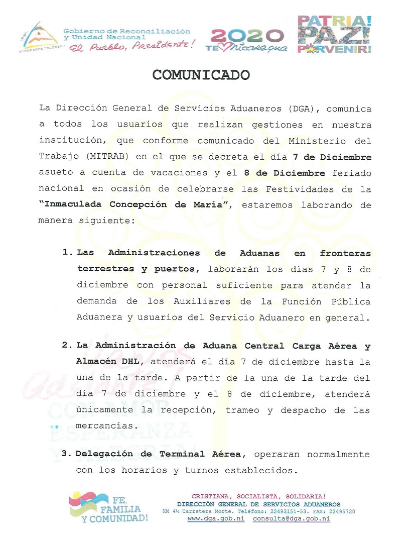 COMUNICADO